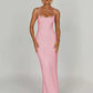 Spaghetti Strap Backless Bodycon Maxi Dress Women Autumn New Thickened Fabric Sleeveless Club Party Sexy Long Dress