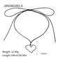 Trendy Stainless Steel Waterproof Irregular Geometric Metal Wax Rope Necklace Gold Silver For Women Jewelry Gift