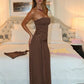 Polka Dot Sexy Two Piece Set Women Off-shoulder Strapless Tank Tops And Maxi Skirt Sets Female Bodycon Club Dress Set