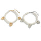 2Pcs/Set Elegant Imitation Pearl CCB Beads Anklet Women Creative Adjustable Jeans Pants Foot Chain Jewelry Accessories