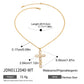 Y2K Patchwork Chain Design Stainless Steel Necklace Paperclip + Glossy Pentagram Cross with Zirconia Pendant Necklace