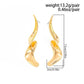Unique Irregular Twisted Drop Earrings for Women 2026 New Trend Simple Gold Color Piercing Earrings Party Daily Jewelry