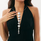 2025 Fashion Retro Square Long Tassels Pendant Necklace Women's Creative Minimalist Geometric Party Banquet Jewelry