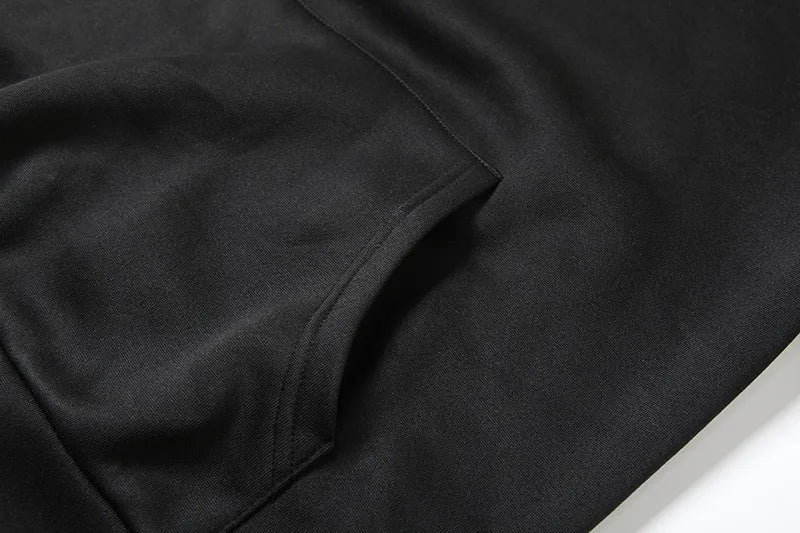 See Through Mesh Splicing Oversized Hoodies for Woman Winter Clothes Long Sleeve Tops Streetwear Pullovers