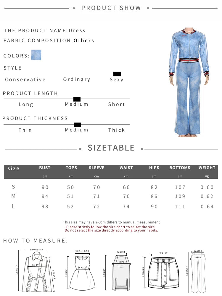 Sporty Tie-Dye Print Women Tracksuit 2 Piece Set Print Zip Crop Jacket+Straight Pants Matching Streetwear Casual Suit