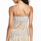 Women's Sequin Lace Trim Cami Top Summer Sleeveless Spaghetti Strap Glitter Camisole Vintage Party Clubwear Blouse