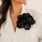 17CM Exaggerate Handmade Large Satin Flower Brooch for Women Wed Bridal Elegant Broochs Party Jewelry Accessories Gift