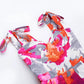 Bow Tie Sleeveless Backless A-line Short Dresses Fashion Print Party Dresses Elegant Woman Clothes