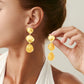 15 Styles Vintage Glossy Irregular Geometric Drop Earrings Women Fashion Statement Piercing Hanging Earring Ear Jewelry