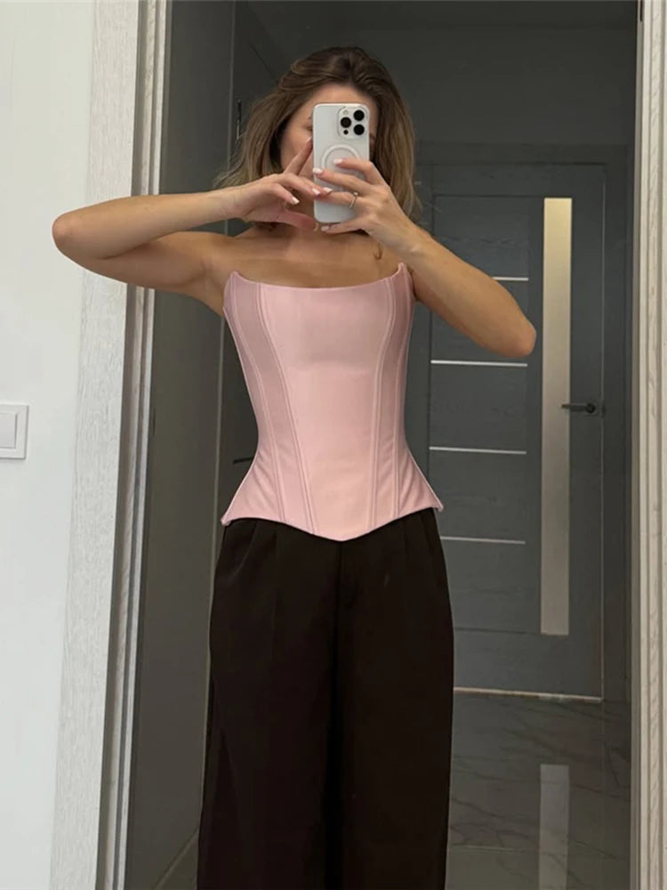 Irregular Satin Tank Top Women Sexy Low-Neck Sleeveless Patchwork Midnight Party Clubwear Classic Stretch Skinny Vest
