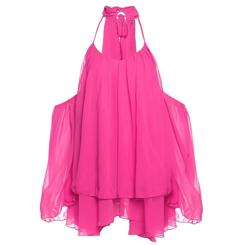 Flare Sleeve Loose Backless Mini Dresses Sexy Mesh Sheer Birthday Dress Woman Fall 2025