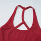 Racerback Tank Top Basic Solid Color Ribbed Tight Fitted Crop Tops for Woman Clothing Summer 2025
