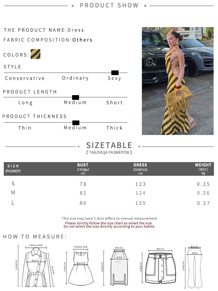 Sexy Cross Backless Dress Women Fashion Striped Print Bead Patchwork Sleeveless Hottie Beach Vacation Party Bodycon