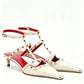 2026 Women's Rivet Low Heel Square Head Stiletto Sandals Fashion Show Party Summer Women's High Heel Sandals