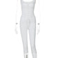 Sexy Ribbed Shorts 2 Piece Sets Women Bandage Sleeveless Tops And Skinny Shorts Fashion Lace-up Tops Two Piece Sets