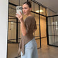 Crew Neck Short Sleeve Asymmetrical Tops Summer 2026 Fashion Tshirt Woman Clothes