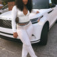 Casual 2-Piece Set Women Tracksuit Zip Full Crop Jacket+Sweatpants Matching Streetwear Sporty Autumn Fashion Outfits