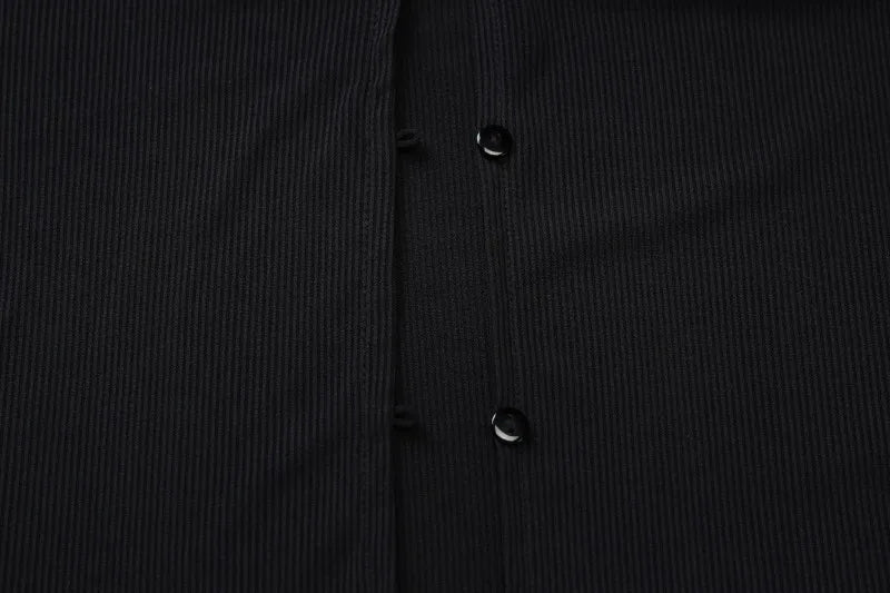 Button Up Cropped Cardigan Woman Fall Clothes 2025 New in Knitwears Long Sleeve Top Sweater Jacket