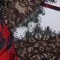Lace Patchwork Sling Dress Woman Flower Print Low-Neck Cross Bandage Backless Summer Street Sexy Fashion Long Bodycon