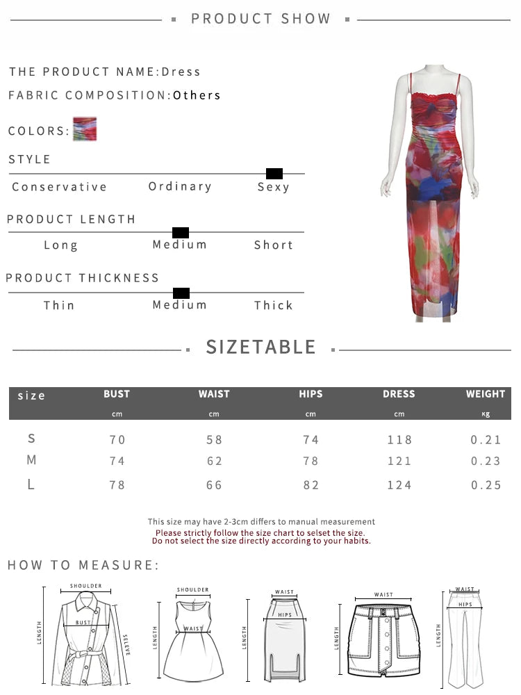 Colorful Print Maxi Dress Patchwork Lace Mesh Low-Neck Sleeveless Backless Summer Trend Vacation Clubwear Vestidos