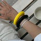 2 Styles Y2K Boho Glossy Resin Plastic Thick Wide Bracelets for Women Trend Vintage Arm Bangle Suitable for Party Daily
