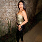 Y2k Streetwear Metallic Tube Top Gold Silver Black Vintage Sexy Crop Tops Women Clubbing Outfits