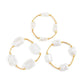 3Pcs/Set Creative Irregular Imitation Pearl Chain Bracelet for Women New Trend Elegant Stackable Bangle Wedding Jewelry
