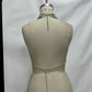 Womens Metallic Chainmail Halter Tops Stylish Silver Draped Fringe Backless Sleeveless Vest for Club Party Wear
