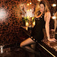 Eyelets Decor Halter Backless Mini Dresses for Woman 2026 Sexy Club Outfits Black Bodycon Dress