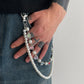 Hip Hop Luxury Rhinestone Love Heart Keychain Wallet Belt Chain Men Trousers Hipster Pant Chain Rock Jewelry Steampunk