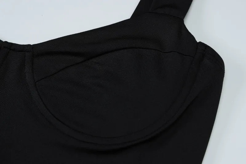 V Neck Sleeveless Backless Bodysuits Sexy Woman European Summer Black Lingererie Bodysuit Top Club Outfits