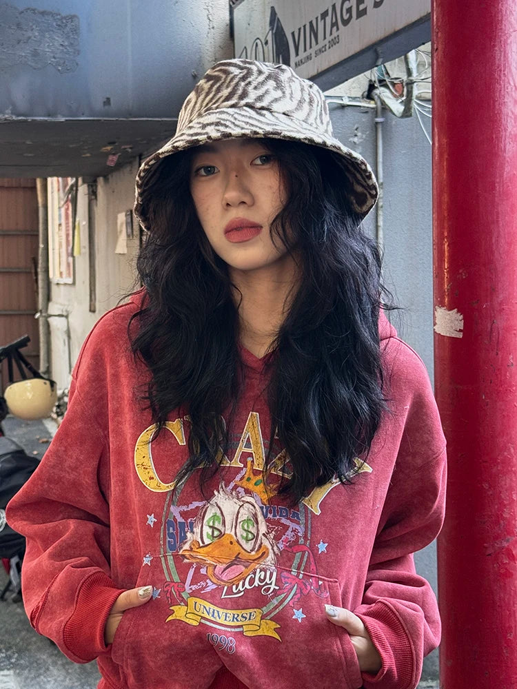 2025 Winter New Arrivals Y2K Vintage Zebra-Stripe Hat For Woman