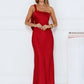 One Shoulder Backless Sexy Maxi Dress Women Gown Satin Skew Collar Sleeveless Thigh High Split Club Party Long Dresses