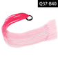 Synthetic Colored Braided Ponytail Hair Extension Rainbow Color Braids Pony Tail With Elastic Band Girl's Pigtail