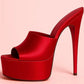 Summer New Women's Thick Bottom, Fine High Heels, Toothed Cool Slippers, Fashion Show, Party, Ultra High Heel Sandals