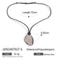 Trendy Stainless Steel Waterproof Irregular Geometric Metal Wax Rope Necklace Gold Silver For Women Jewelry Gift