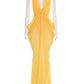 Deep V Neck Backless Sexy Maxi Dress Women Summer Elegant Halter Off-shoulder Sleeveless See Through Beach Club Dress