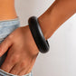 Vintage Retro Irregular Wood Bangles for Women Fashion Statement Creative Geometric Chunky Bracelets Couple Jewelry New