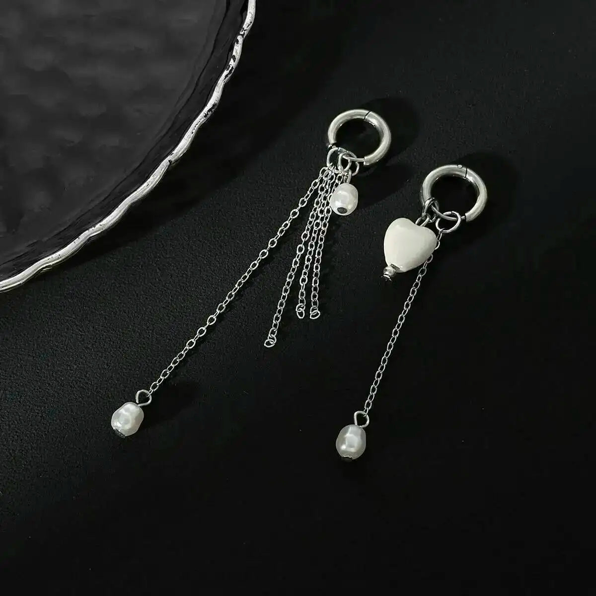 Elegant Long Tassel Drop Earrings Vintage Charm Bridal Wedding Jewelry for Women Trendy Aesthetic Gift
