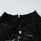 Black Lace Dress Sexy Outfits Women Club Wear Hollow Out Long Sleeve Mini Dresses Fall