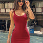Women Sleeveless U‑Neck Sexy Mini Dress Elegant Striped Backless Bodycon Short Dress Nightclub Party Clubwear Dresses