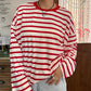Autumn Spring Long Sleeve Striped T-Shirts Women Basic Casual Tops Female Cozy Loose Blouse Tees Harajuku T Shirt New
