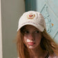 Vintage Crest Crown Embroidery Baseball Cap, Washed Cotton Curved Brim Adjustable Dad Hat for Daily Outdoor