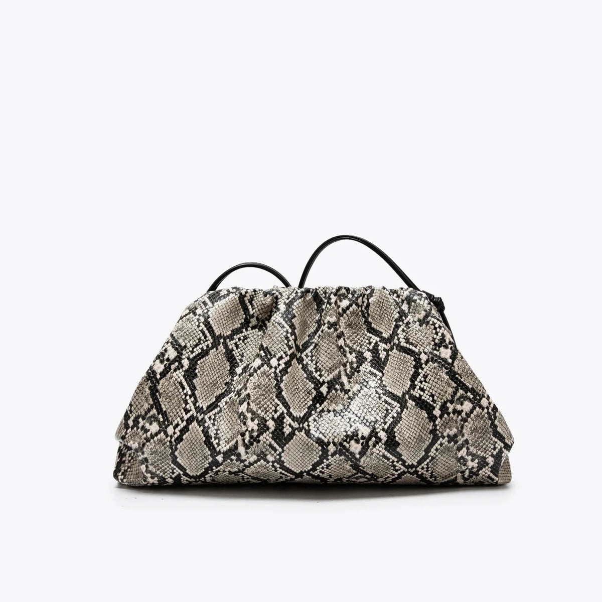 Ruched Serpentine Dumpling Bags for Women Pouch Handbag Cloud Clutch Snake Pattern Shoulder Crossbody Bag Luxury Designer Bag