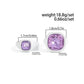 2Pcs/Set Trendy Sparkling Acrylic Rhinestone Open Ring for Women Personalized Geometric Chunky Finger Ring Jewelry Gift