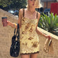 Leopard Print Summer Dresses 2026 Fashion Sexy Lace Trim Sleeveless Mini Bodycon Dress Woman Clothing