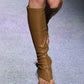 New European and American Fish Mouth Clip Toe Mid Boot, Fashionable Thin High Heel Side Zipper Women's High Tube Cool Boot