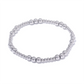 3/4/5/6 MM Stainless Steel Beads Daily Handmade Elastic Bracelet Bangle Waterproof Wrist Wholesale Gold Color Jewelry Men
