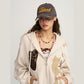 Unisex Grey Baseball Cap with Gold Embroidered Letter, Casual Adjustable Sun Hat for Daily Outdoor Use