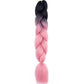 24 Inch Jumbo Box Braids Extensions Synthetic Braiding Hair DIY Hair Braids For Children Pink Purple Yellow Gray